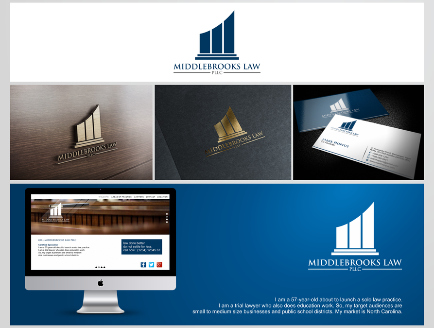 Create a logo and business card for new solo law practice ...