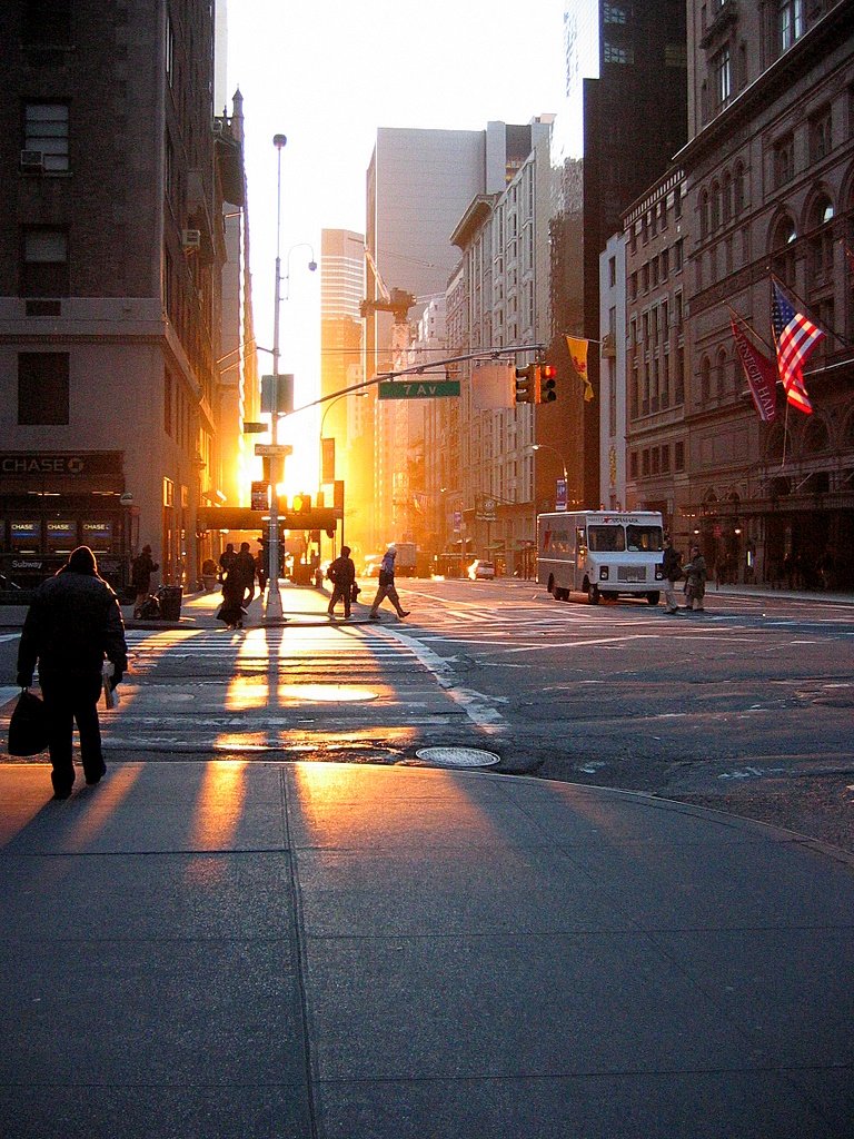 Early Morning Sunrise in New York City