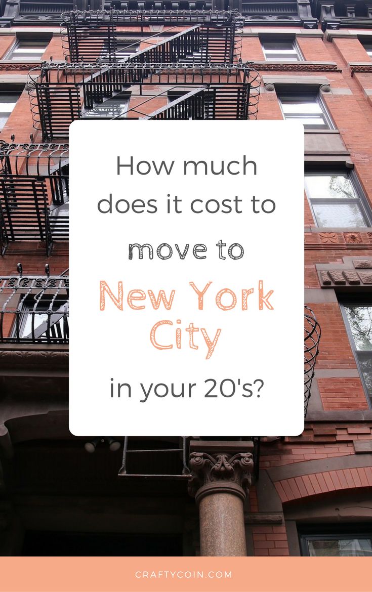 How Much Does It Cost to Move to NYC in Your 20s