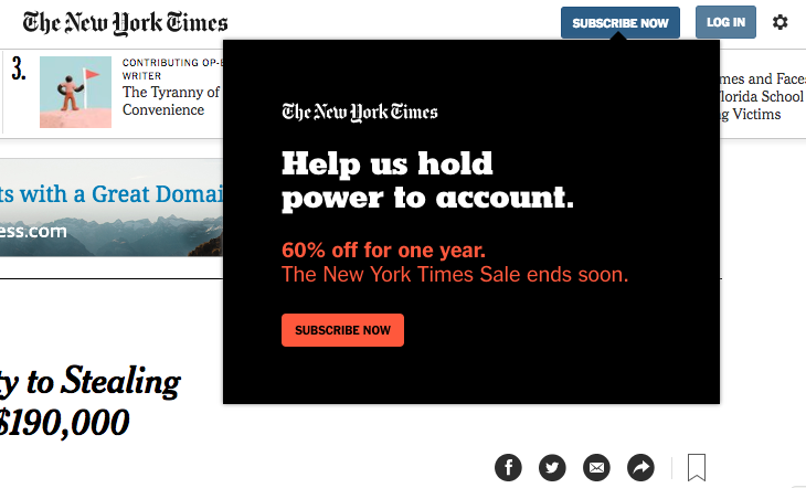 How The New York Times Increased Subscription 46% (Against ...