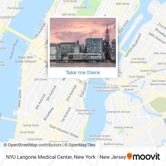How to get to NYU Langone Medical Center in Manhattan by Bus, Subway or ...