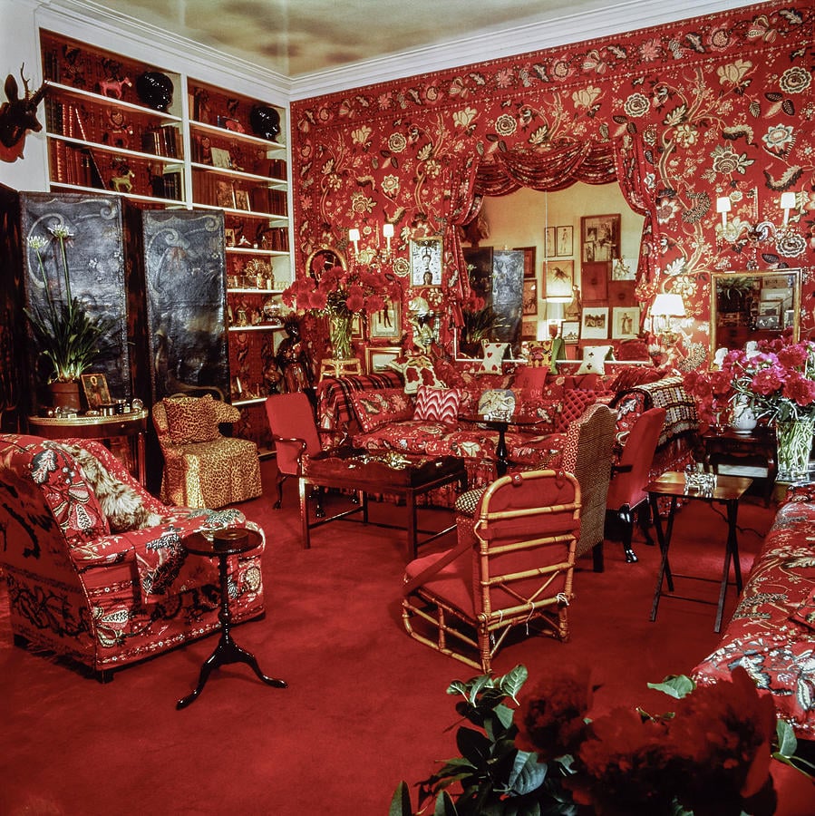 Living Room in the Manhattan Apartment of Diana Vreeland Photograph by ...
