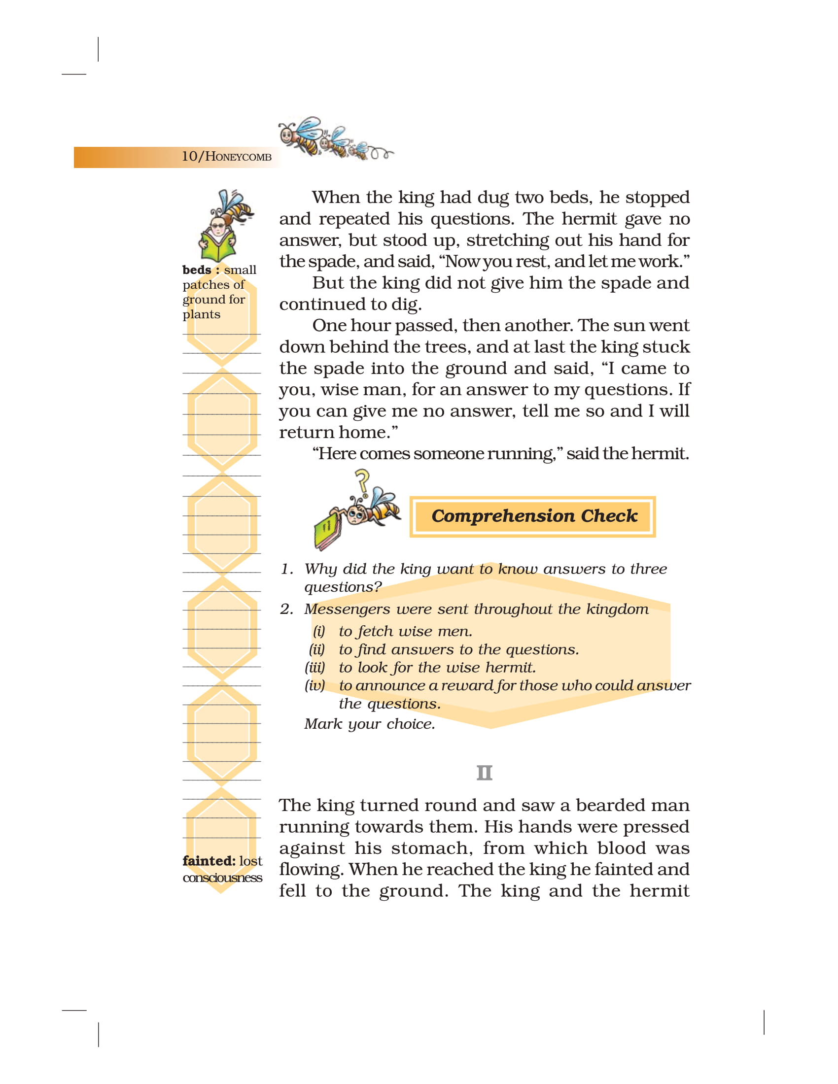 NCERT Book Class 7 English Honeycomb Chapter 1 Three ...
