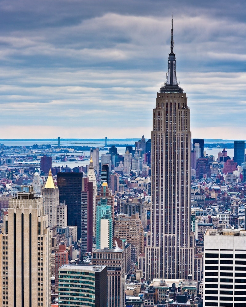New York Skyline Empire State Building from 30 Rock Fine Art