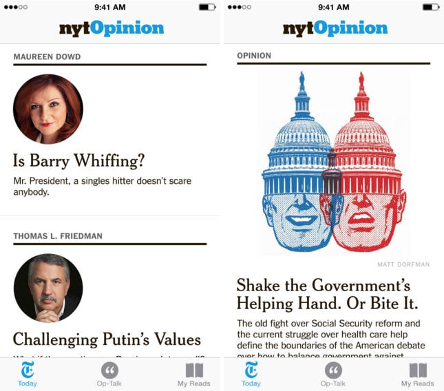 New York Times Launches NYT Opinion Subscription and App