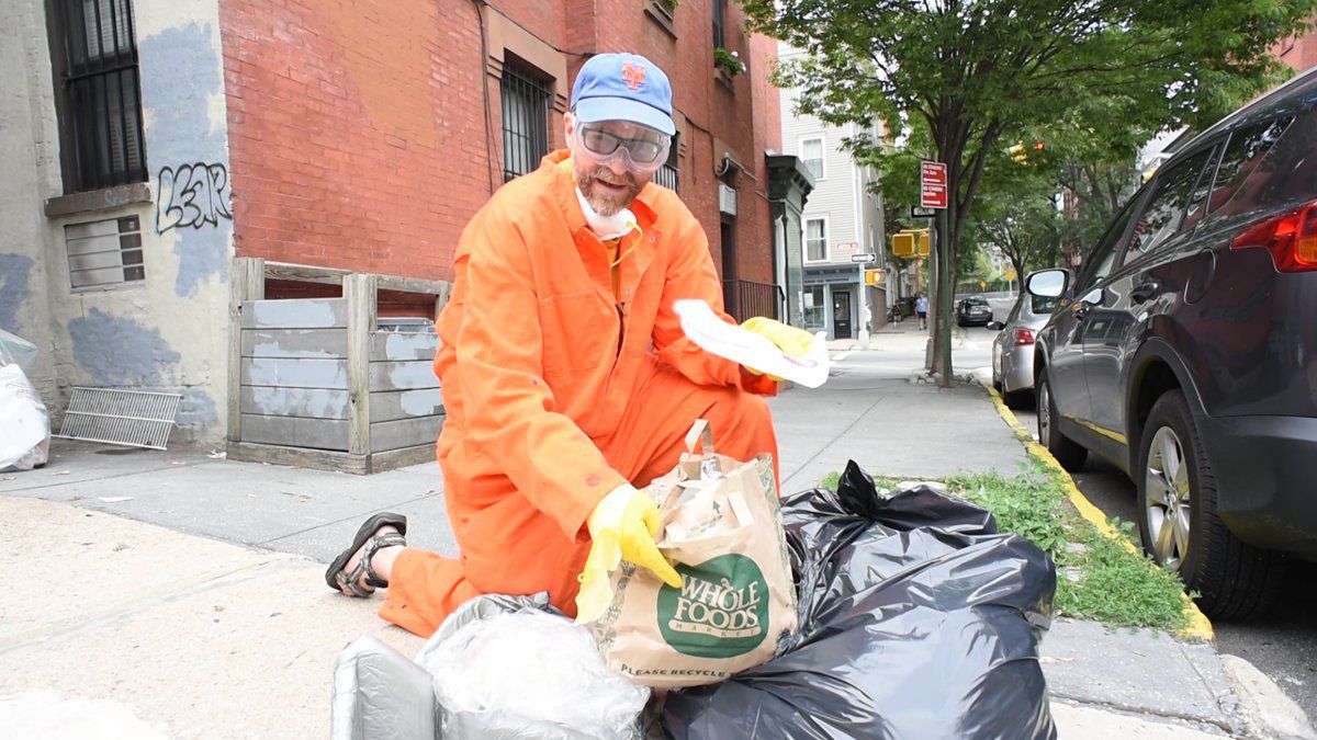 New Yorkers are trashy! Our man rips open garbage bags to prove it ...