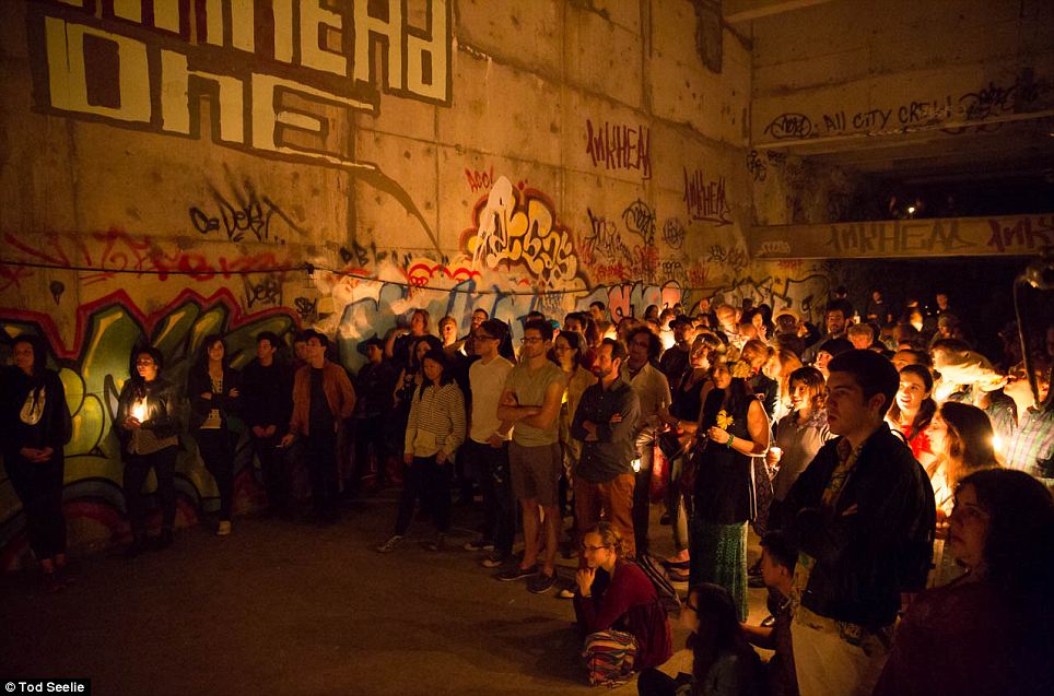 Pictured: Illegal party in abandoned subway station seven ...
