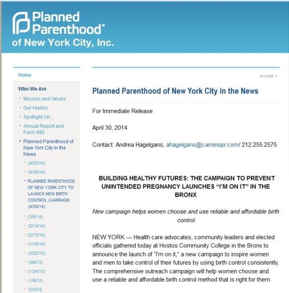 Planned Parenthood works with NYC to get Bronx women on birth control ...