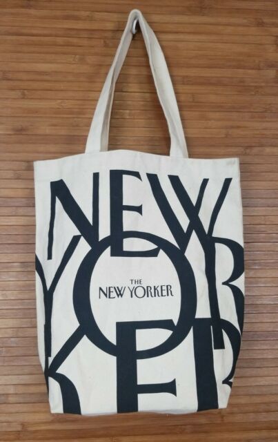 The New Yorker Magazine Classic Canvas Tote Bag Shopper ...